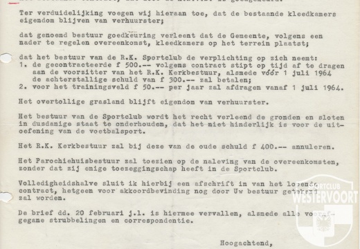 1963 - Brief Kerkbestuur